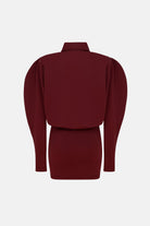 Naia-Lucky Elbise / Bordo-Elbise-7-roqelvaxirum.shop