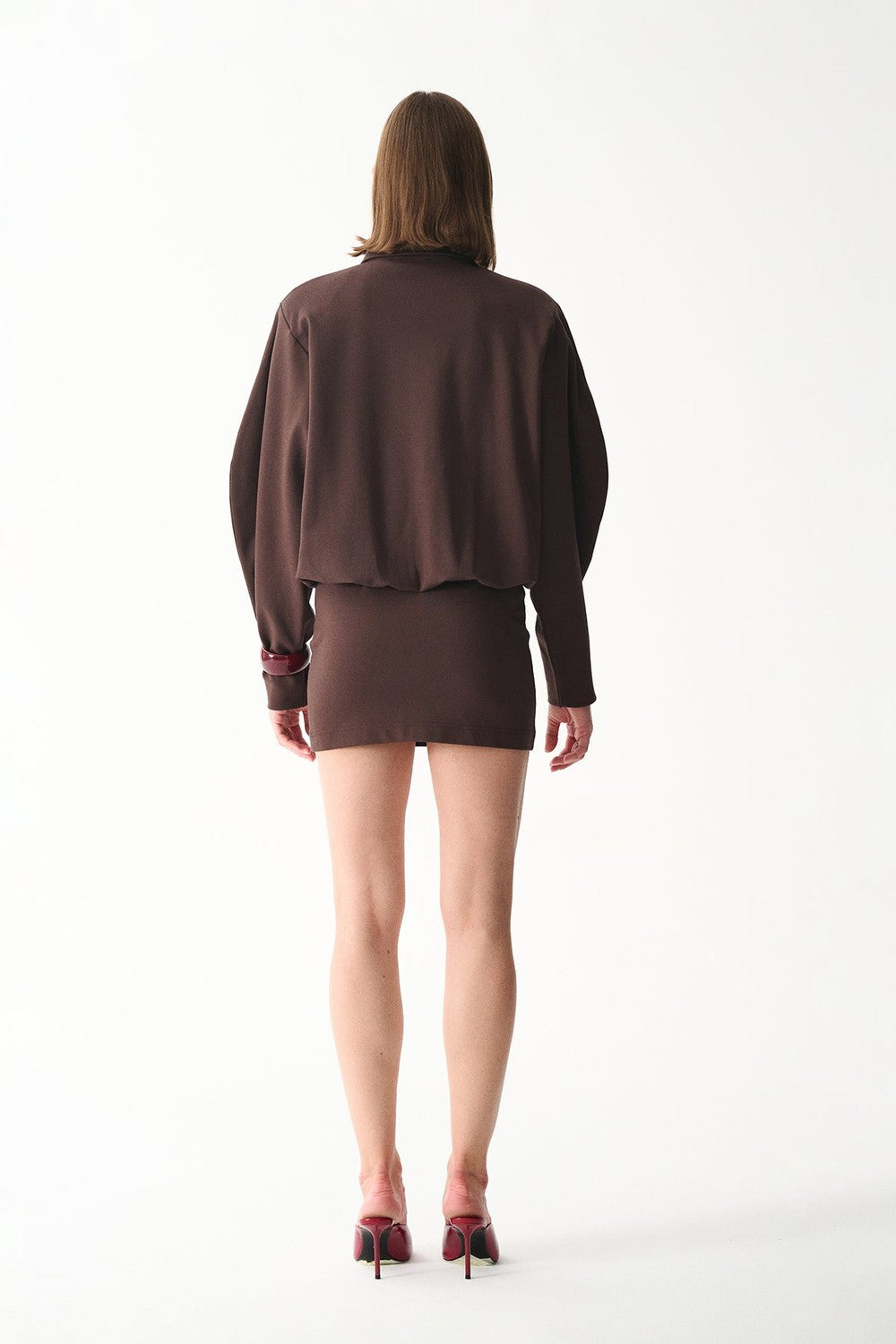 Naia-Lucky Elbise / Kahverengi-Elbise-6-roqelvaxirum.shop