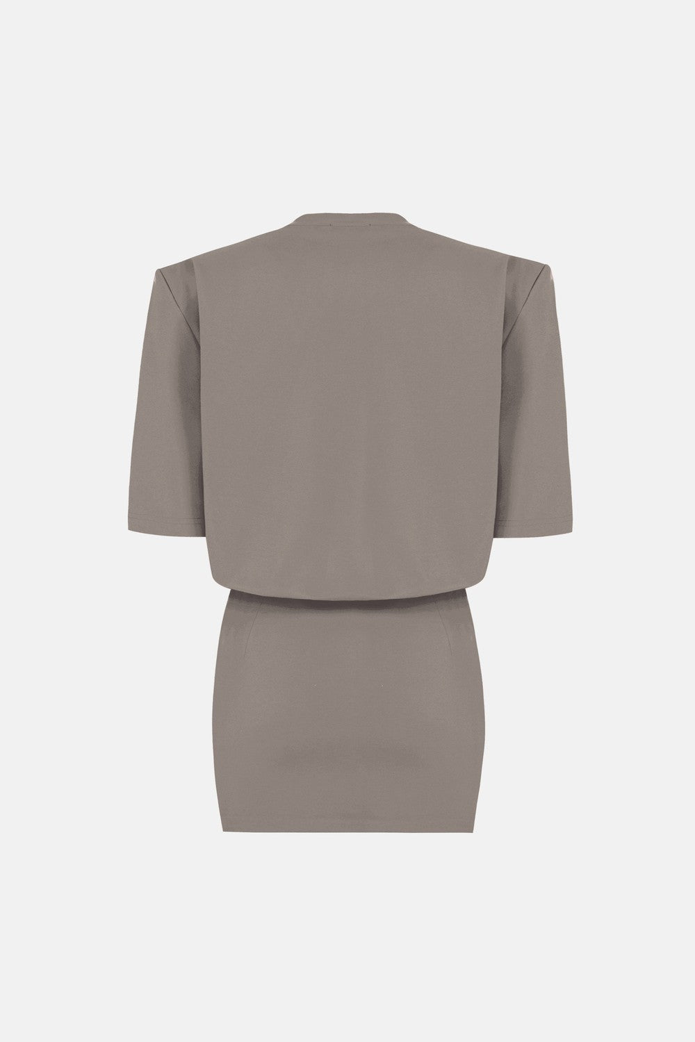 Naia-Miu T Shirt Elbise / Taş Rengi-Elbise-7-roqelvaxirum.shop