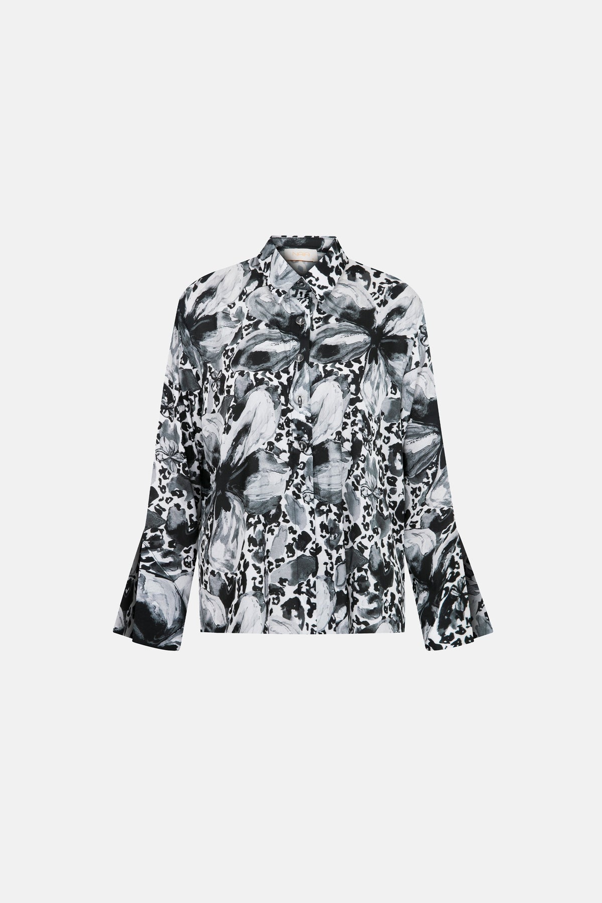 Naia-Aura Şortlu Takım / Siyah Beyaz Çiçekli-Alt - Üst Takım-4-roqelvaxirum.shop