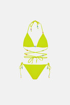 Naia-Calypso Boncuklu Bikini / Yeşil-Bikini & Mayo-1-roqelvaxirum.shop