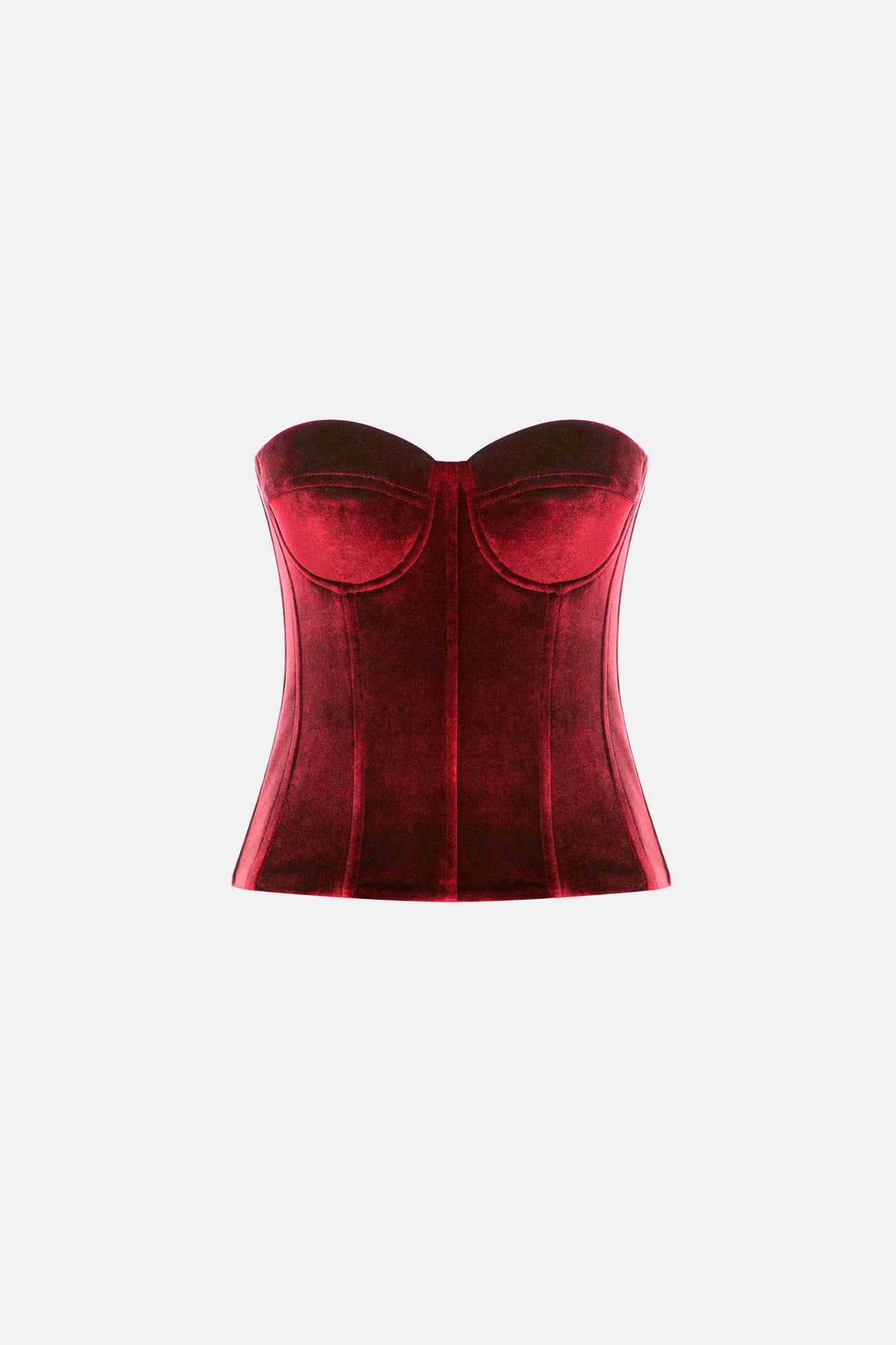 Naia-Grace Top / Bordo Kadi̇fe-Bluz-1-roqelvaxirum.shop