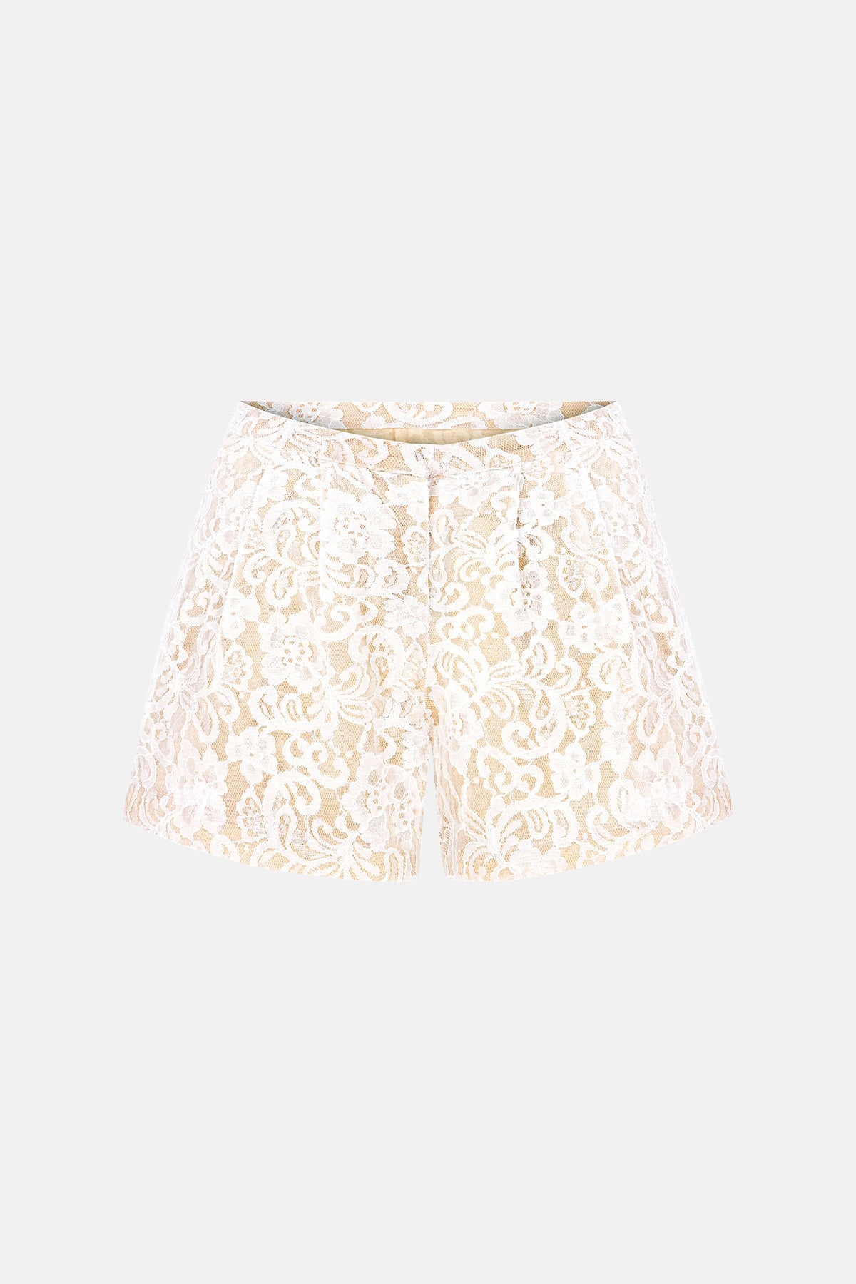 Naia-Grace şort / Ekru Dantel-Şort-4-roqelvaxirum.shop