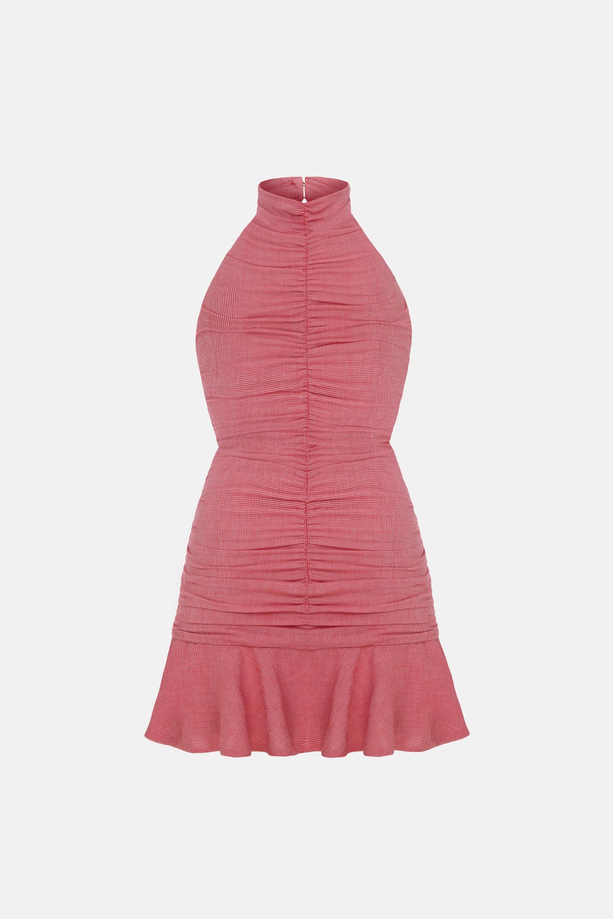 Naia-Juliet Elbi̇se / Kırmızı Pöti̇kare-Elbise-1-roqelvaxirum.shop