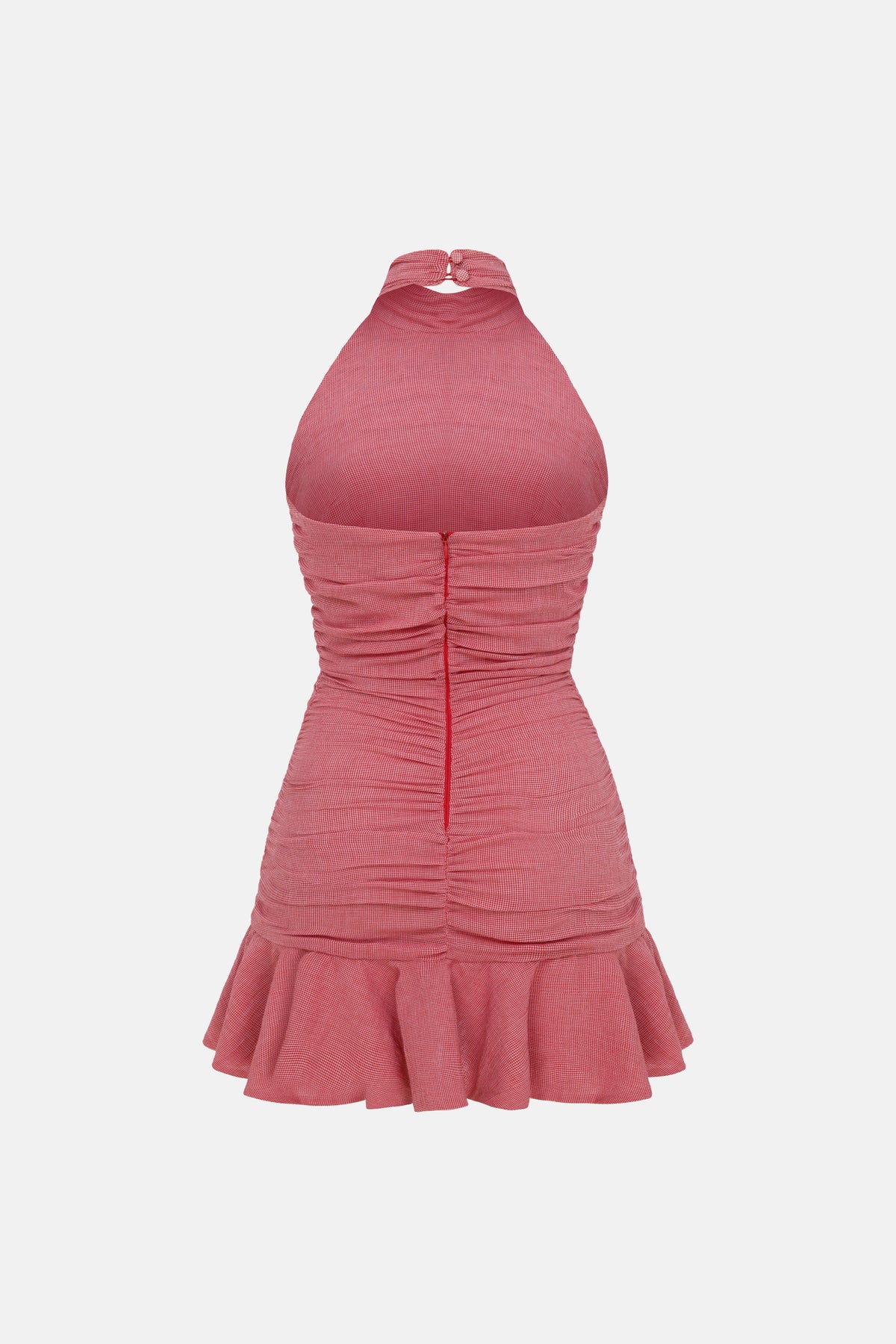 Naia-Juliet Elbi̇se / Kırmızı Pöti̇kare-Elbise-2-roqelvaxirum.shop