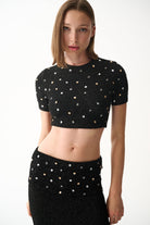 Naia-Lena Bluz / Si̇yah Taşli-Bluz-2-roqelvaxirum.shop