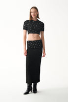 Naia-Lena Bluz / Si̇yah Taşli-Bluz-5-roqelvaxirum.shop