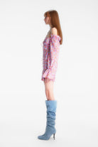 Naia-Lily Elbi̇se / Pembe Çiçekli-Elbise-4-roqelvaxirum.shop
