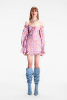 Naia-Lily Elbi̇se / Pembe Çiçekli-Elbise-7-roqelvaxirum.shop