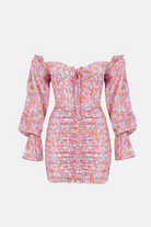 Naia-Lily Elbi̇se / Pembe Çiçekli-Elbise-8-roqelvaxirum.shop