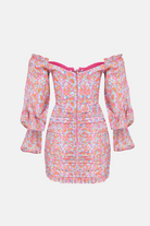 Naia-Lily Elbi̇se / Pembe Çiçekli-Elbise-9-roqelvaxirum.shop