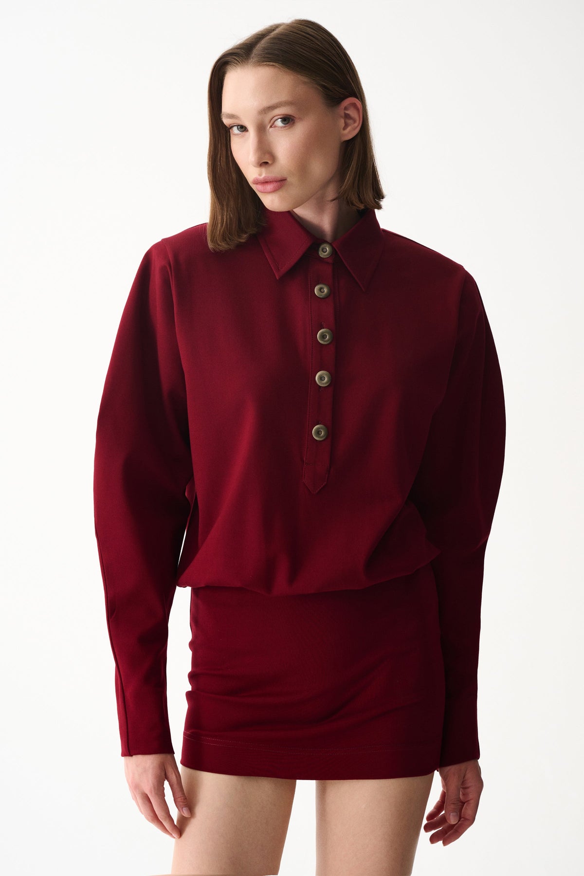 Naia-Lucky Elbi̇se / Bordo-Elbise-1-roqelvaxirum.shop
