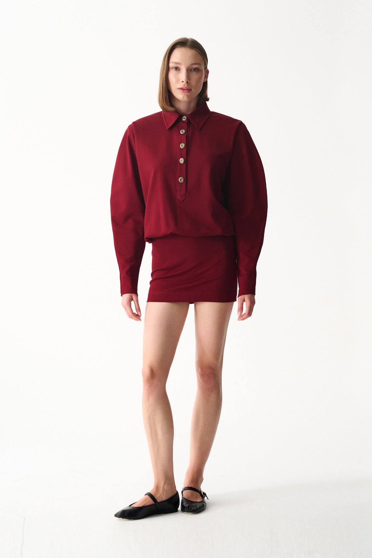 Naia-Lucky Elbi̇se / Bordo-Elbise-2-roqelvaxirum.shop