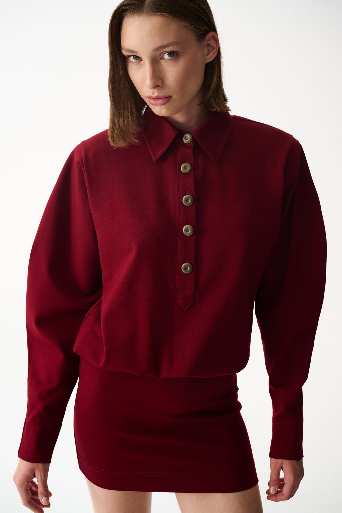 Naia-Lucky Elbi̇se / Bordo-Elbise-4-roqelvaxirum.shop