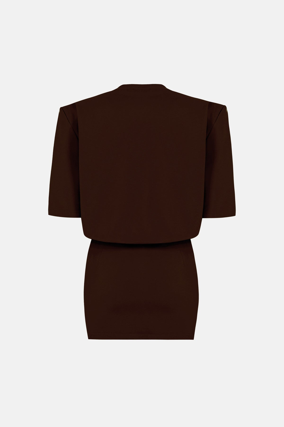 Naia-Miu T Shirt Elbise / Kahverengi-Elbise-2-roqelvaxirum.shop