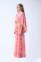 Summer Pantolon / Turuncu Desenli