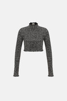 Naia-Zeya Bluz / Parlak Gri-Bluz-5-roqelvaxirum.shop