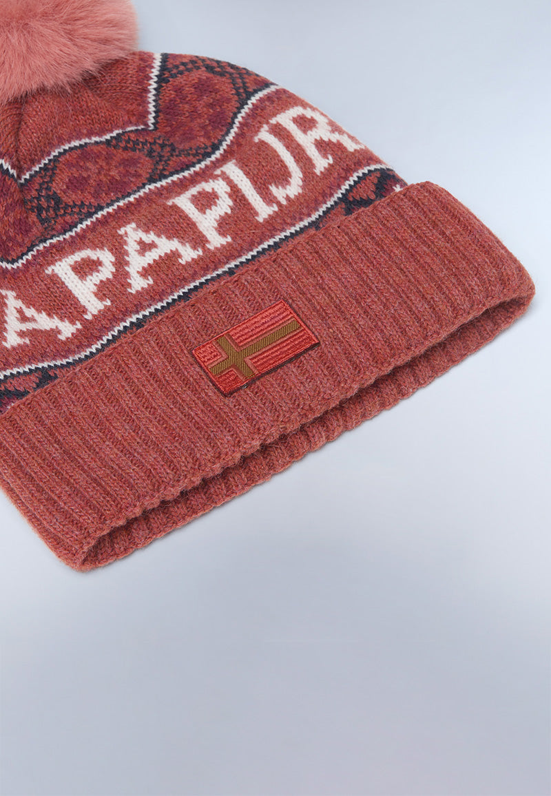 Napapijri-F-Soiusa Hat W Red Sauce-Bere-3-roqelvaxirum.shop