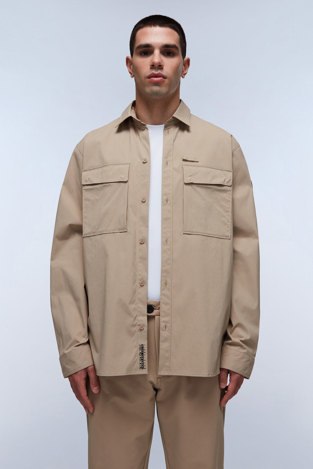 Napapijri-G Bosson Beige Rocky-Gömlek-1-roqelvaxirum.shop