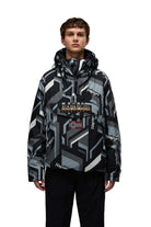 Napapijri-Rainforest Next Anorak Jacket Siyah/Gri Erkek Mont-Mont-5-roqelvaxirum.shop