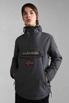 Napapijri-Rainforest Pocket 2 Dark Grey Solid-Yağmurluk-11-roqelvaxirum.shop