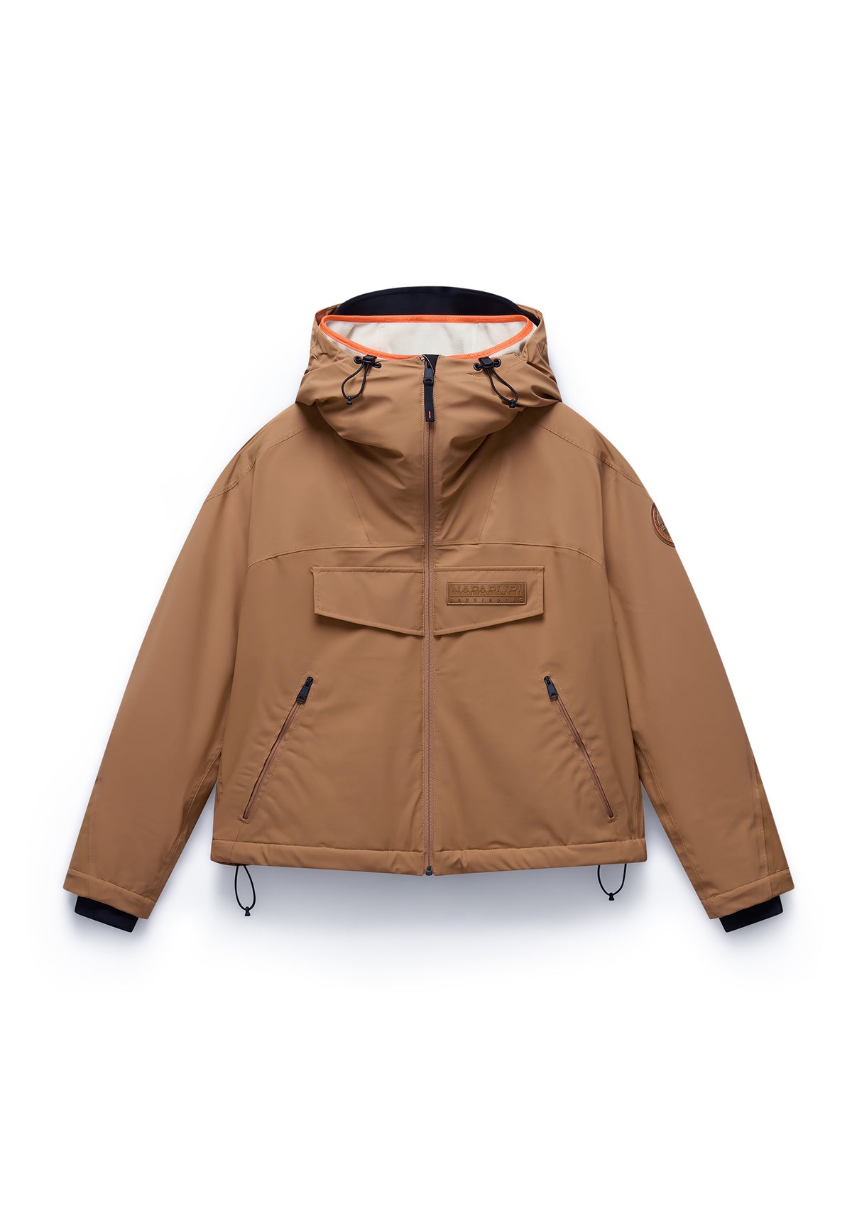 Napapijri-Rainforest Tech W Brown Tobacco-Yağmurluk-1-roqelvaxirum.shop