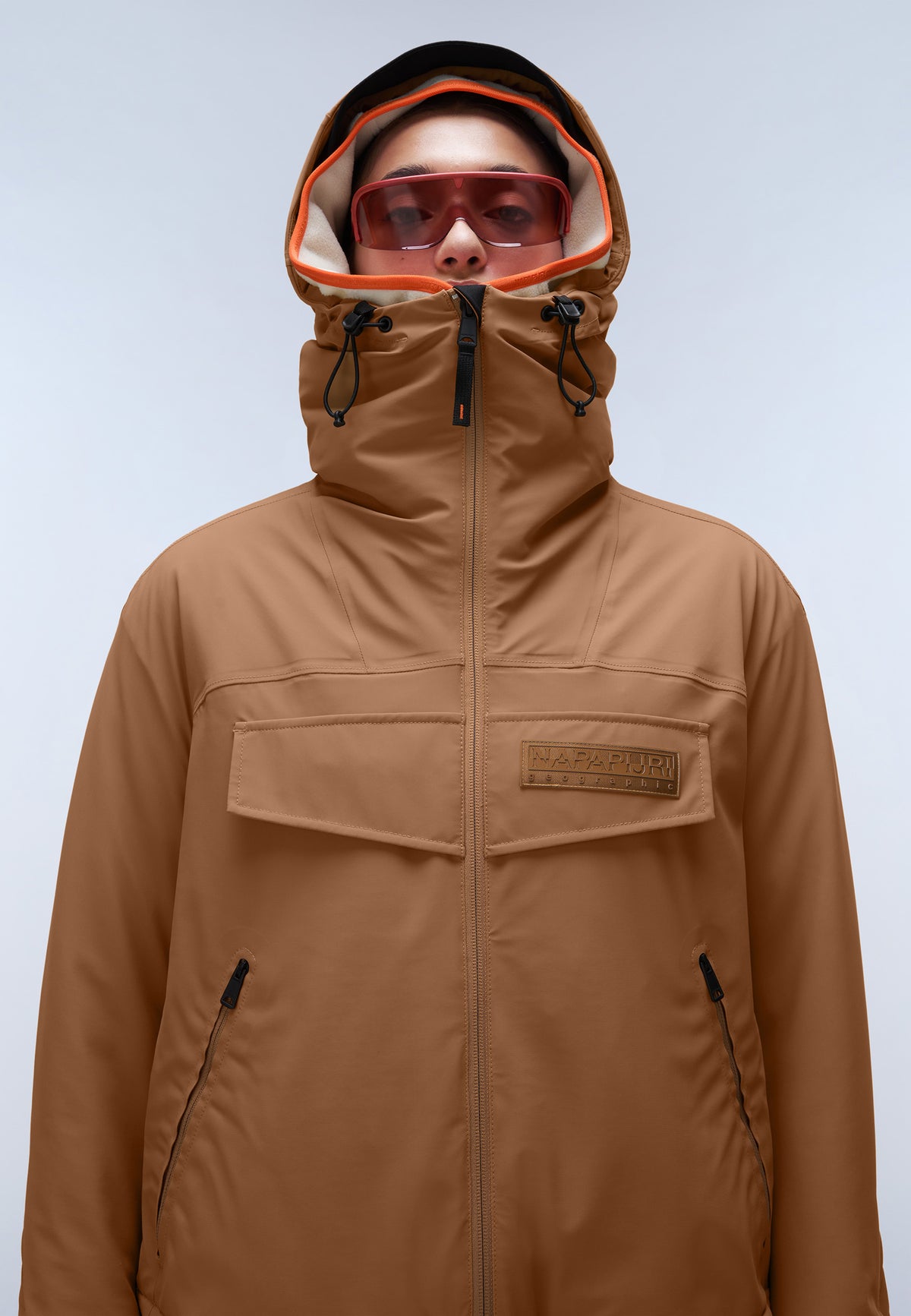 Napapijri-Rainforest Tech W Brown Tobacco-Yağmurluk-3-roqelvaxirum.shop
