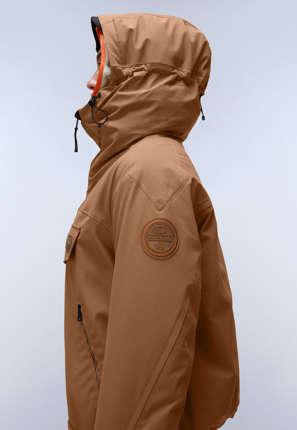 Napapijri-Rainforest Tech W Brown Tobacco-Yağmurluk-7-roqelvaxirum.shop