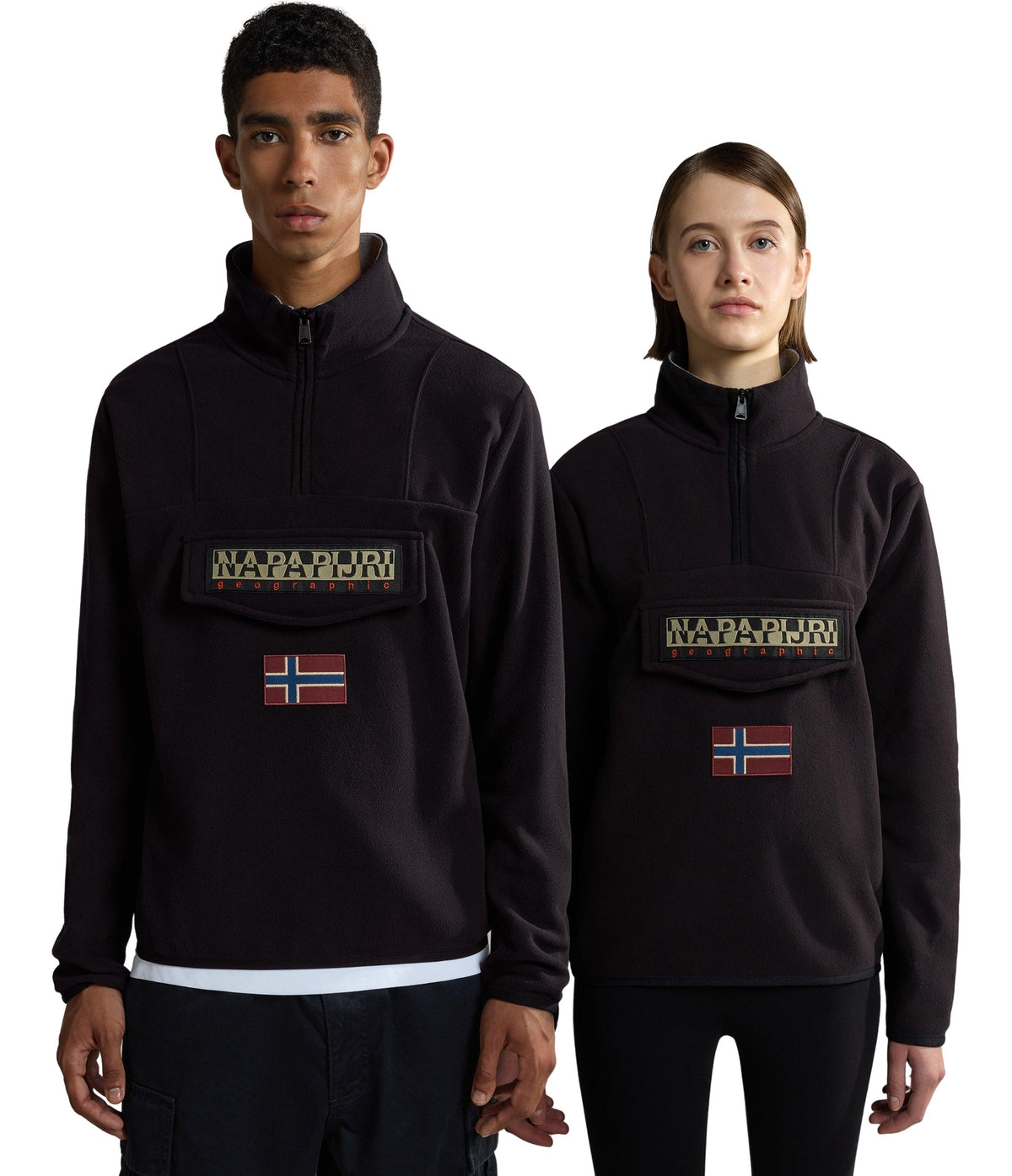 Napapijri-T-Burgee HZ Black-Sweatshirts & Hoodies-1-roqelvaxirum.shop