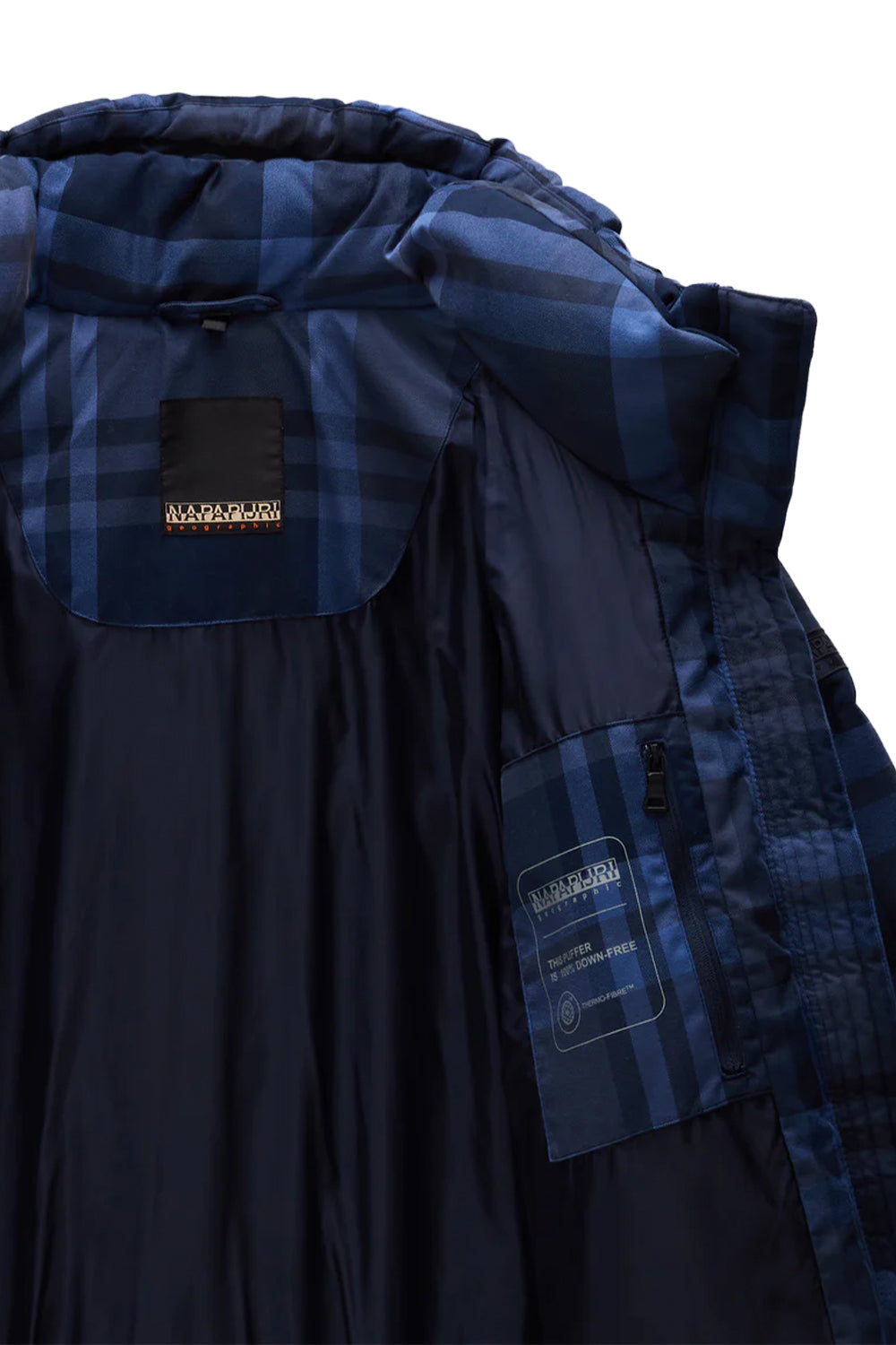 Napapijri-Napapijri ThermoFibre® Glane Check Puffer CORDURA® Jacket Ekoseli Lavicert Kadın Mont-Mont-10-roqelvaxirum.shop