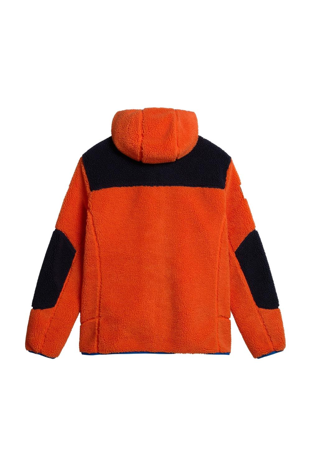 Napapijri-Yupik Full Zip Hoodie 3 Orange Red-Sweatshirts & Hoodies-2-roqelvaxirum.shop