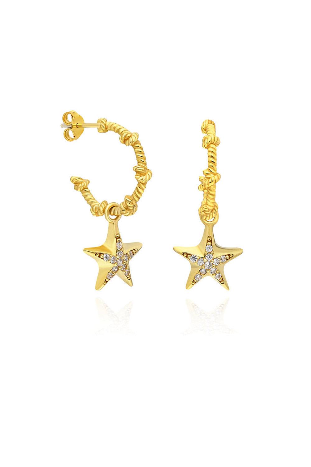 Nayra Jewelry-Starfish Hoop Küpe-Küpe-1-roqelvaxirum.shop