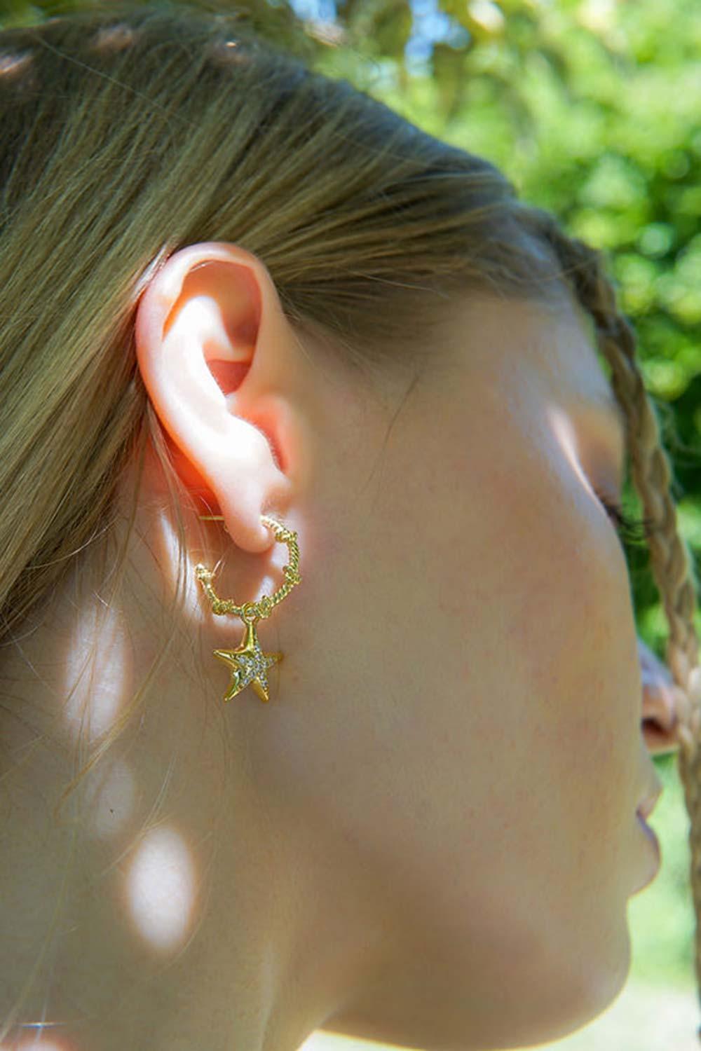 Nayra Jewelry-Starfish Hoop Küpe-Küpe-2-roqelvaxirum.shop