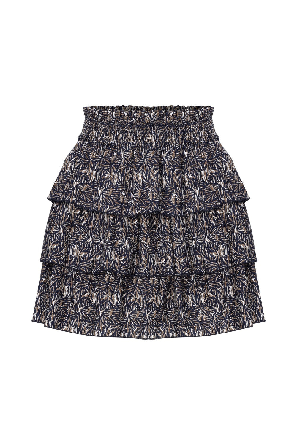 Nazlı Ceren-Amy Koton Mini Etek Kahverengi-Etek-1-roqelvaxirum.shop