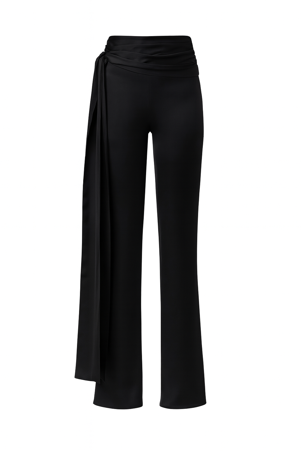 Nazlı Ceren-Arced Düz Kesim Saten Pantolon-Pantolon-3-roqelvaxirum.shop