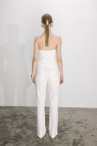 Nazlı Ceren-Arced Krep Pantolon Beyaz-Pantolon-2-roqelvaxirum.shop