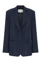 Nazlı Ceren-Boxy Oversize Blazer Navy Blue-Ceket-1-roqelvaxirum.shop