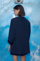 Nazlı Ceren-Boxy Oversize Blazer Navy Blue-Ceket-4-roqelvaxirum.shop