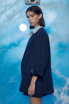 Nazlı Ceren-Boxy Oversize Blazer Navy Blue-Ceket-5-roqelvaxirum.shop