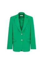 Nazlı Ceren-Boxy Oversize Blazer Vert De Noel-Ceket-3-roqelvaxirum.shop