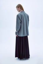 Nazlı Ceren-Boxy Yün Blazer Gri-Ceket-4-roqelvaxirum.shop