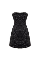 Nazlı Ceren-Casey Mini Payetli Elbise Siyah-Elbise-8-roqelvaxirum.shop