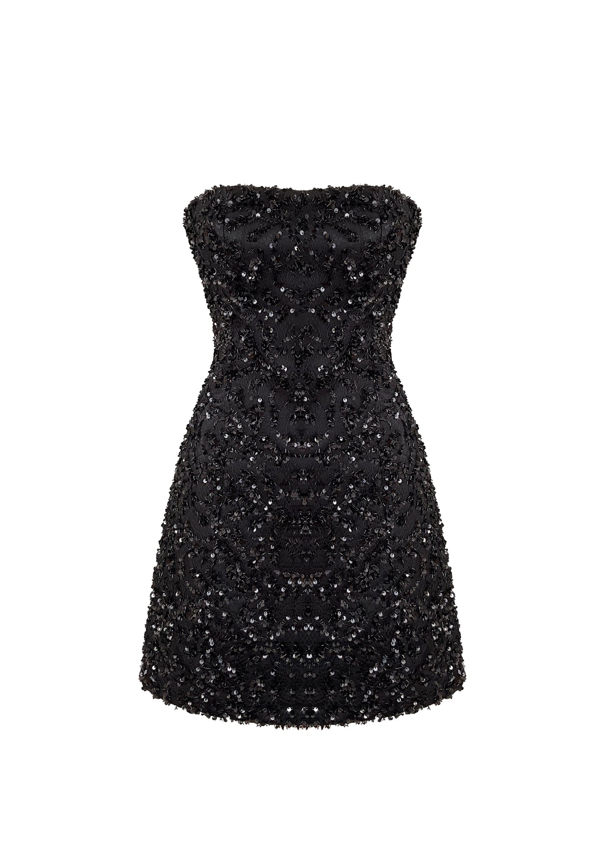 Nazlı Ceren-Casey Mini Payetli Elbise Siyah-Elbise-8-roqelvaxirum.shop