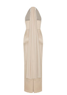Nazlı Ceren-Clarine Midi Elbise Bej-Elbise-7-roqelvaxirum.shop