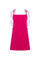 Nazlı Ceren-Ellie Krep Mini Elbise Raspberry Sorbet-Elbise-1-roqelvaxirum.shop