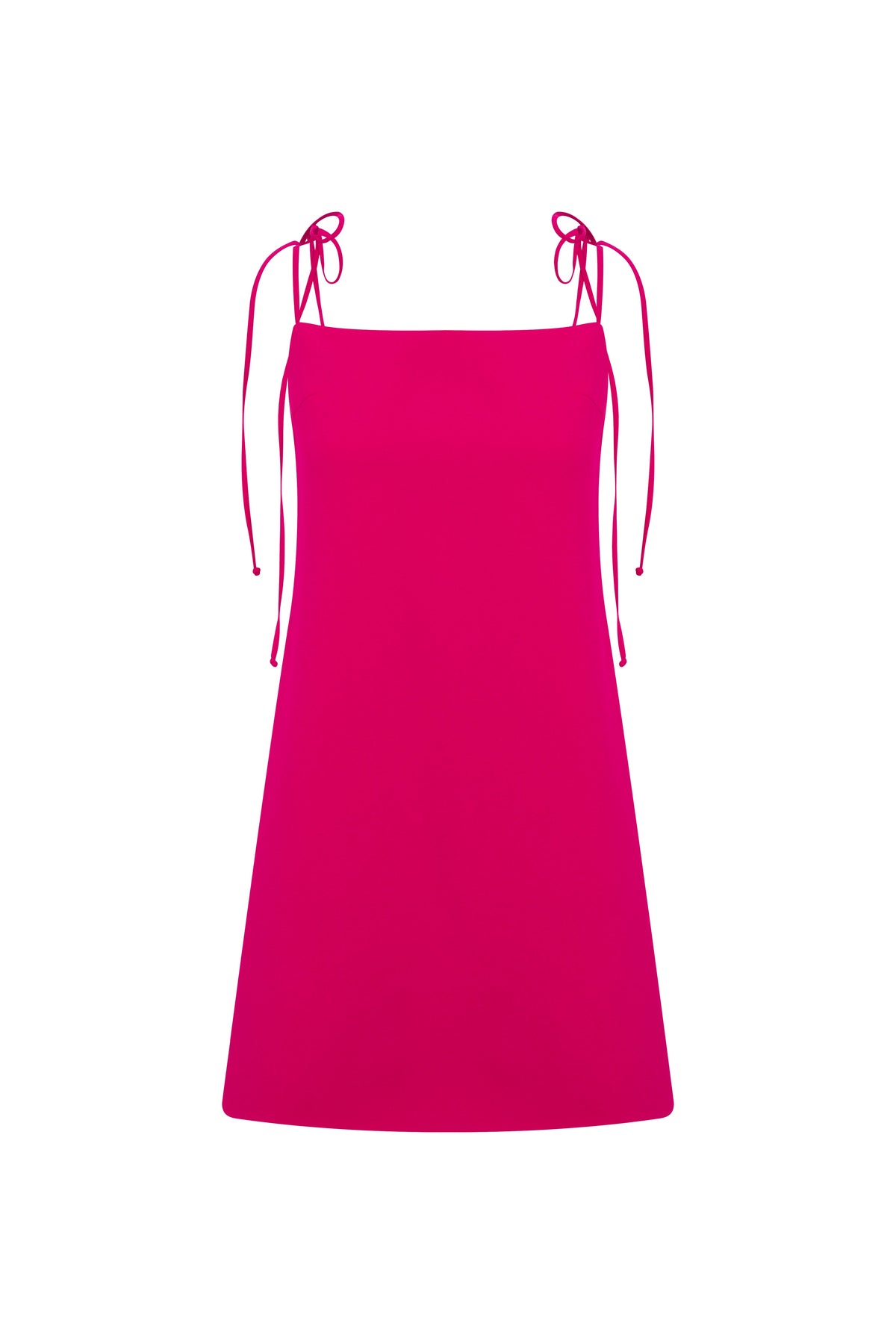 Nazlı Ceren-Ellie Krep Mini Elbise Raspberry Sorbet-Elbise-1-roqelvaxirum.shop