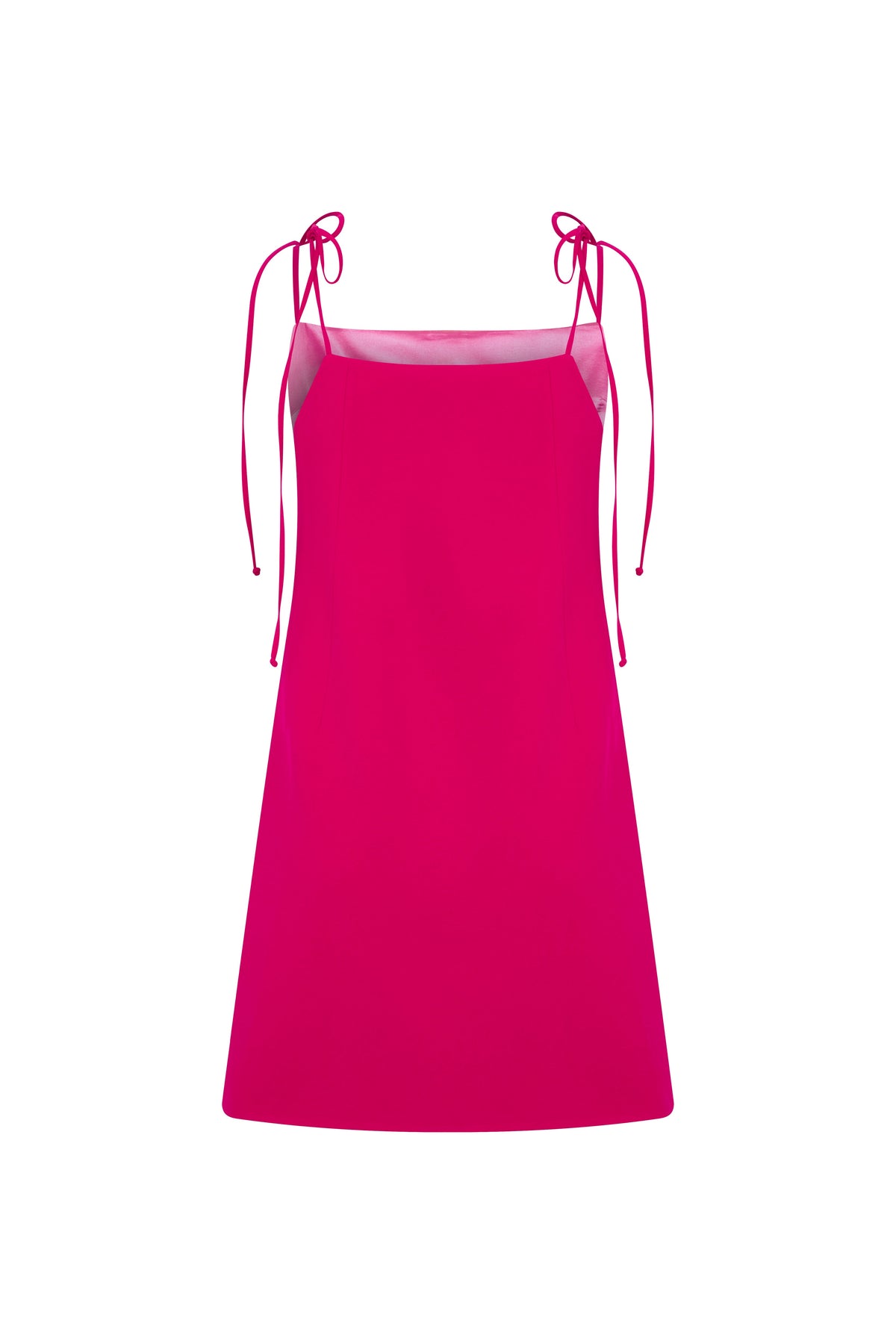 Nazlı Ceren-Ellie Krep Mini Elbise Raspberry Sorbet-Elbise-2-roqelvaxirum.shop
