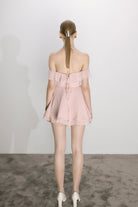 Nazlı Ceren-Evie Mini Elbise Pembe-Dresses-6-roqelvaxirum.shop