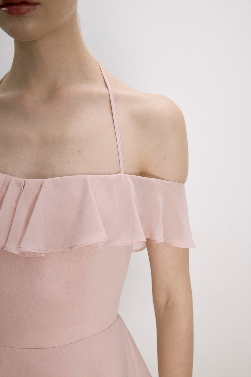Nazlı Ceren-Evie Mini Elbise Pembe-Dresses-7-roqelvaxirum.shop