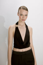 Nazlı Ceren-Franca Jarse Bluz Siyah-Büstiyer-1-roqelvaxirum.shop